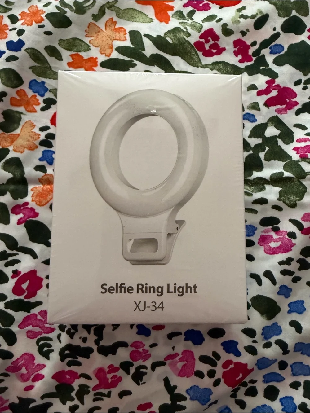 COS white selfie stick tripod box Selfie Ring Light XJ-34